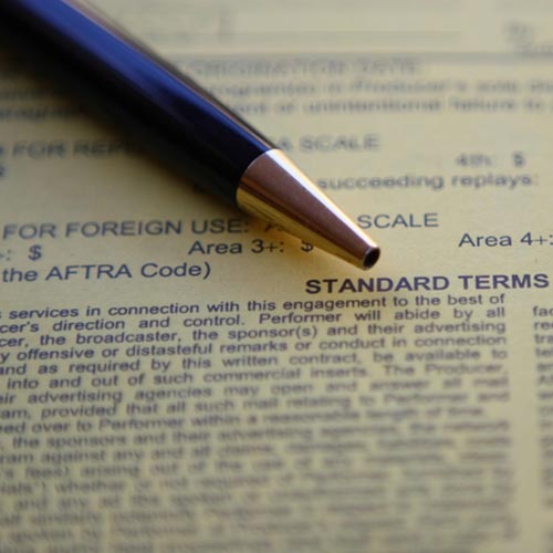 Contract for signature